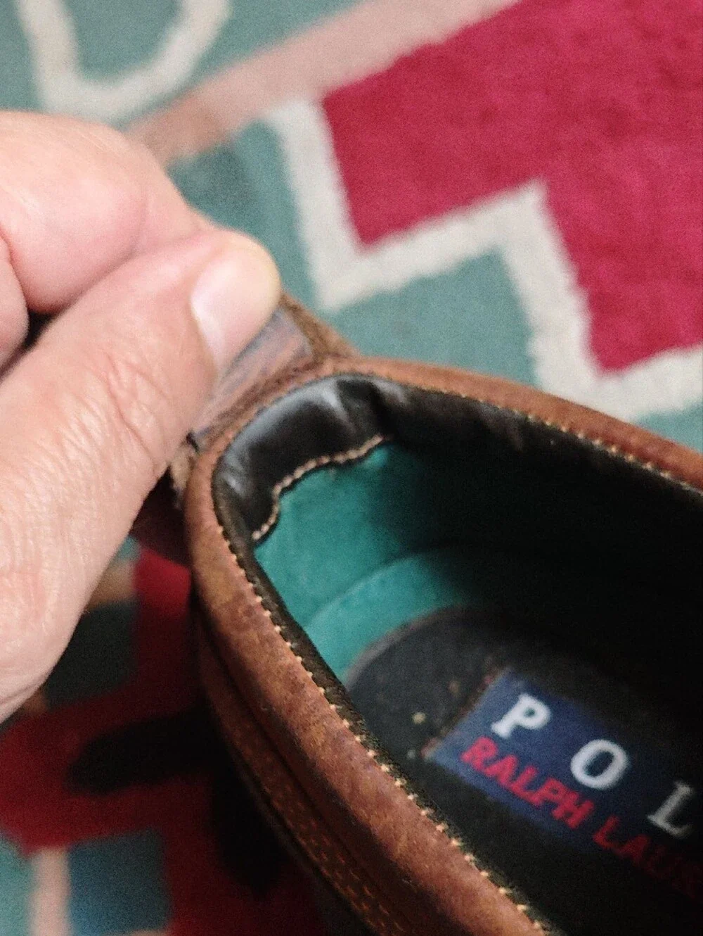 Polo by Ralph Lauren Brown Leather Duck-Style Boat Shoes